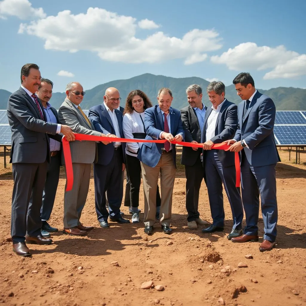 Inauguración de parque solar en La Guajira