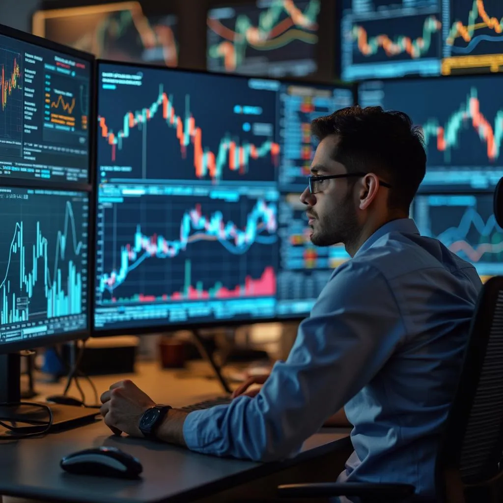 Análisis de mercado con gráficos y reportes